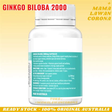 Jual Healthy Care Ginkgo Biloba Mg Capsules Softgel Capsule