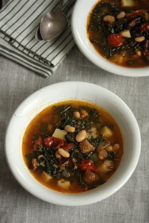 Portuguese Kale Soup Recipe With Sausage And Potaotes