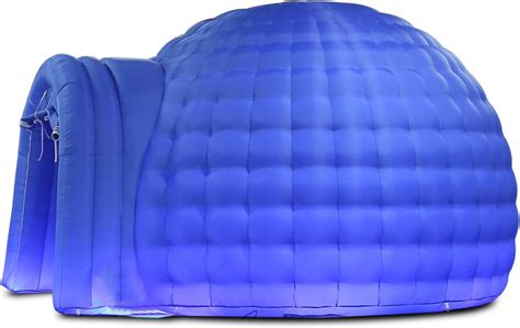 Sayok Inflatable Igloo Dome Tent With Air Blower4m Dia Blue