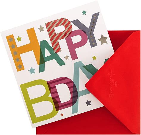 General Birthday Card Contemporary Text Design Collect Cards