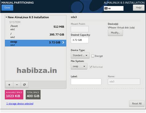 Install Alma Linux 8 Step by Step - Notes Habibzain