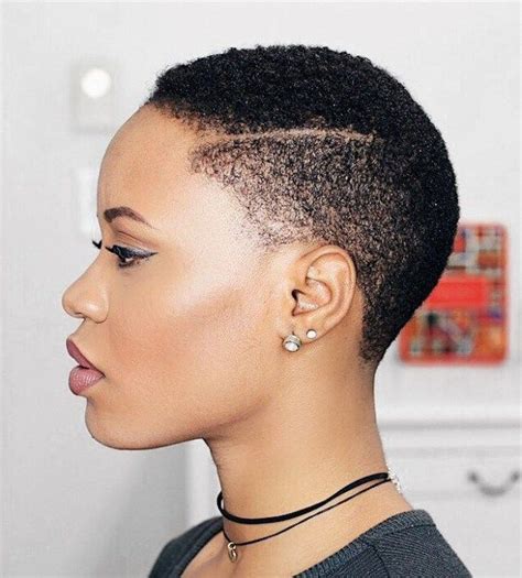 Twa With A Shaved Line Short Black Natural Hairstyles Short Hair Cuts Curly Hair Styles Black