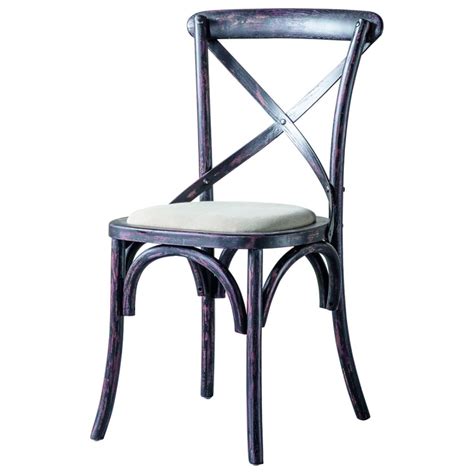 Black Cross Back Dining Chair 2pk