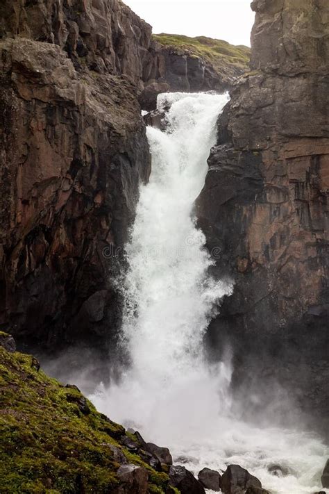 Waterfall Fardagafoss Stock Photo Image Of Mountain Outdoor 3247576