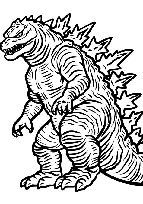 Godzilla Free Printable Coloring Pages Download Free Coloring Pages