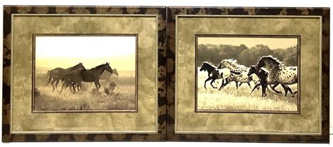 Lot 2pc Robert Dawson Horse Prints