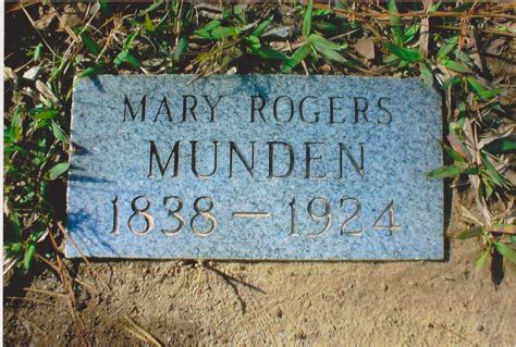 Mary Elizabeth Rogers Munden 1838 1924 Find a Grave äreminne