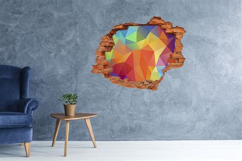 Geometriai háttér Lyuk 3d fali matrica WallMuralia hu