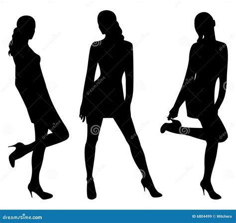 Silhouettes Of Women Stock Illustration Illustration Of Symbol