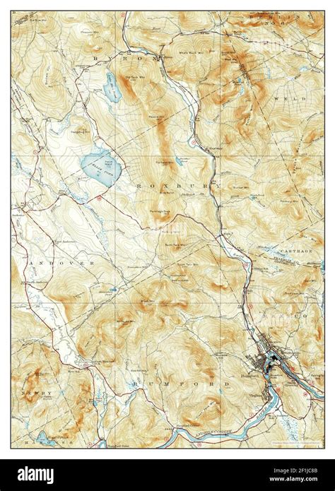 Rumford maine map hi-res stock photography and images - Alamy