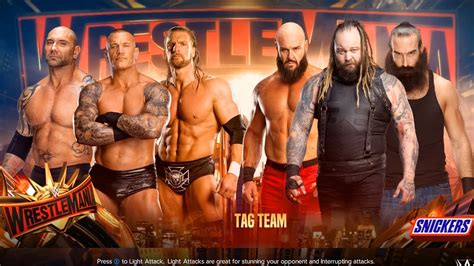 Randy Orton Batista Triple H Vs Bray Wyatt Braun Strowman Luke