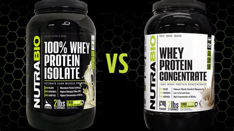 Whey Isolate Vs Whey Concentrate Youtube