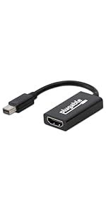 Plugable Mini DisplayPort Thunderbolt 2 auf HDMI 2 0 Adapter für ältere