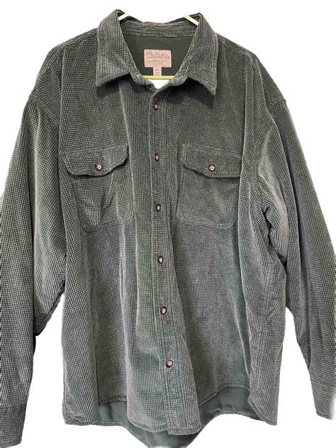 Vtg Rare Cabela S Legendary Quality Mens Button Up Gem