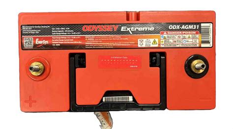 Odyssey Extreme Agm 12v 100ah Battery Pn 31 Pc2150 Cca 1150 2021 Or Newer Ebay