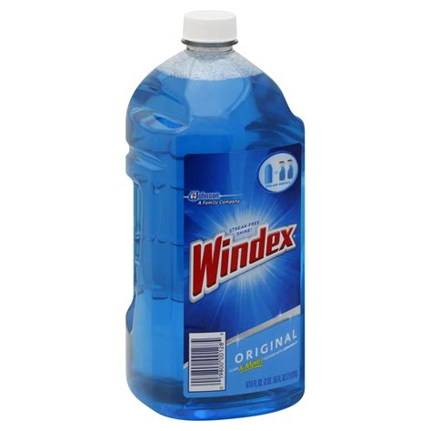 Windex Glass Cleaner Refill With Ammonia D Original 67 6 Fl Oz 2 Qt 3 6 Oz 2 Lt