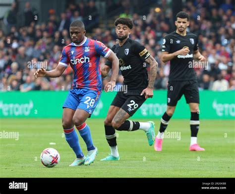 Crystal Palace S Cheick Doucoure Holds Of Philip Billing Of Afc Bournemouth During English