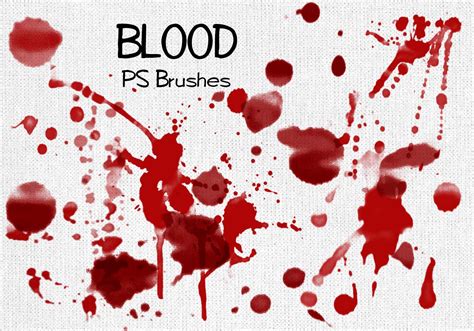 Blood Splatter Ps Brushes Abr Vol Free Photoshop Brushes At