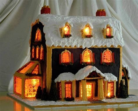 Detailed Instructions For Making A Lighted Gingerbread House