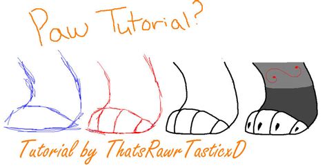 Paw tutorial by ThatsRawrtasticxD on DeviantArt