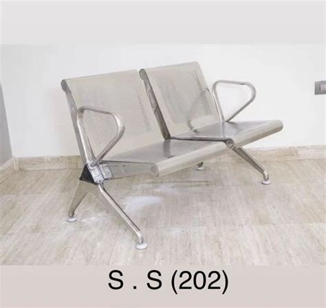 Silver Ss Metro Seater Waiting Chair For Office At Rs In Vadodara