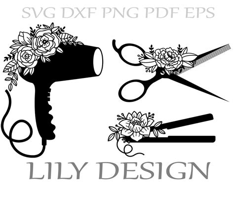 Hair Stylist Svg Bundle Hairdresser Tools Svg Barber Clip Art