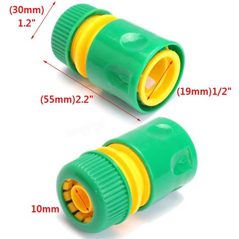 10pcs 12 Inch Garden Tap Water Hose Pipe Connector Joiner Quick