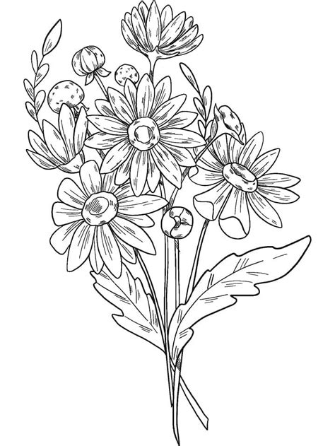 Coloriage Un Beau Bouquet De Fleurs T L Charger Et Imprimer Gratuit