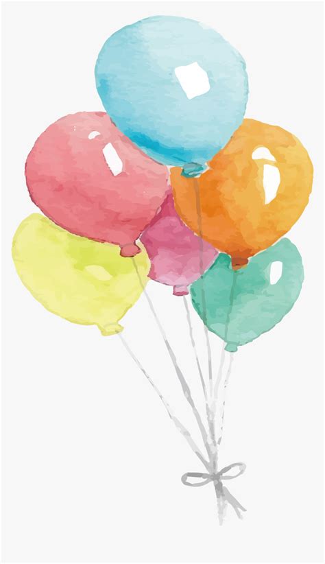 Watercolor Balloon Painting Png Download Free Clipart - Watercolor ...