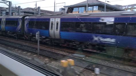 Onboard ScotRail Class 385 Arriving And Departing Edinburgh Haymarket