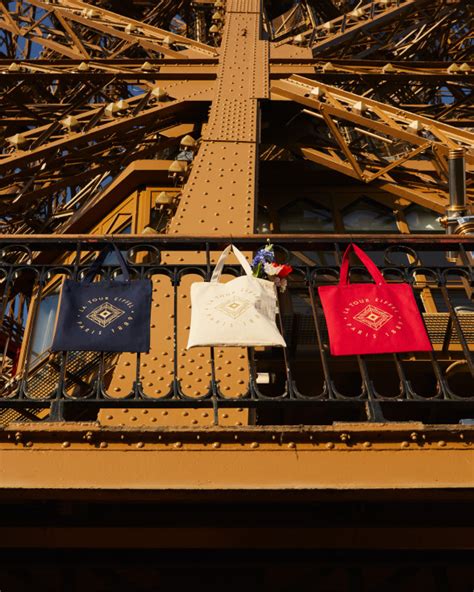 Tote Bag Signature Tour Eiffel Coloris Naturel