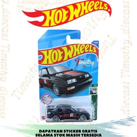 Hitam Hot Wheels 87 福特 Siera Cosworth 黑色復古 Racers Timothy 壓鑄 蝦皮購物