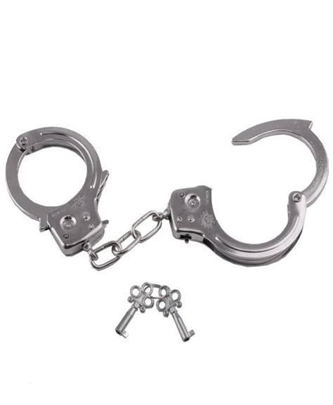 Deluxe Metal Handcuffs Costume Accessory