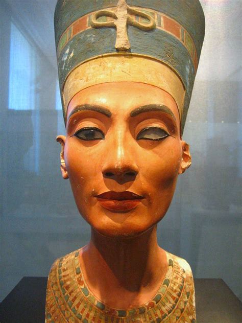 Bust Of Nefertiti Front View Altes Museum Berlin A Photo On