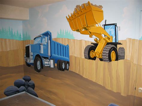 Construction Themed Murals Mural Magic