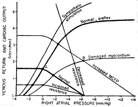 Equilibration Of Various Venous Return Curves With Different Cardiac