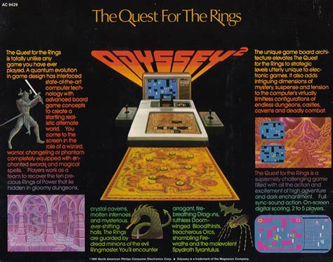 Quest For The Rings Odyssey² Foi O Primeiro Rpg Dos Consoles Caseiros