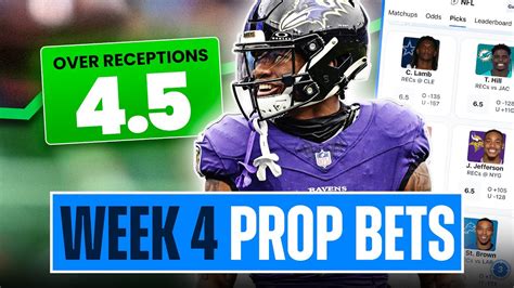 Top 10 Nfl Week 4 Player Prop Bets Picks And Predictions 2024 Youtube