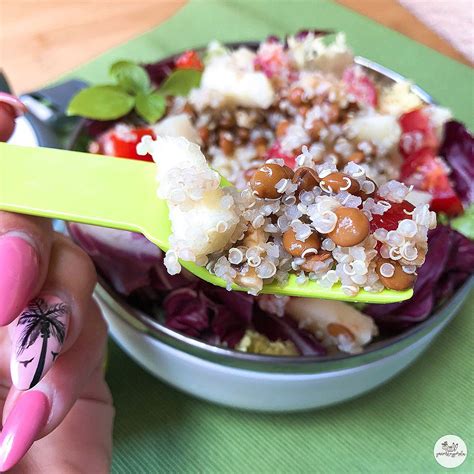 Ensalada De Quinoa Y Lentejas Cocinandomelavida