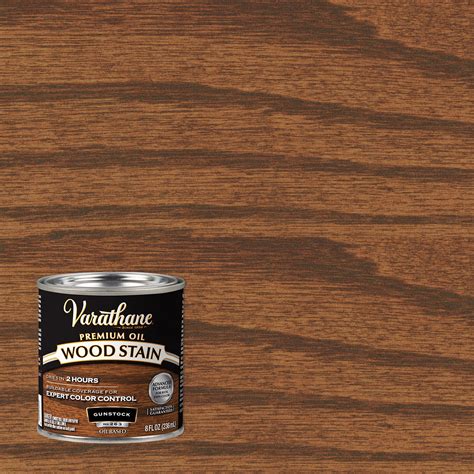 Gunstock Varathane Premium Oil Based Interior Wood Stain Half