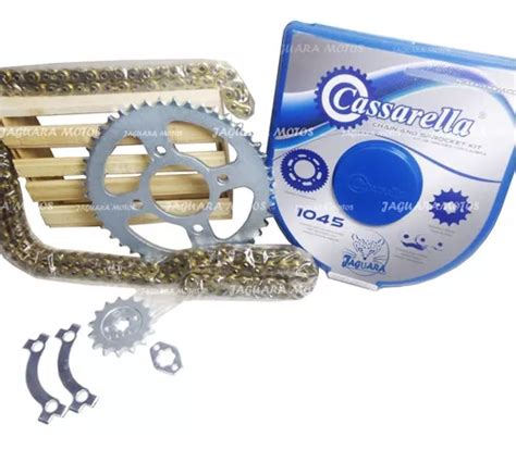 Kit Arrastre Ns 160 Pulsar Cadena Dorada Cassarella