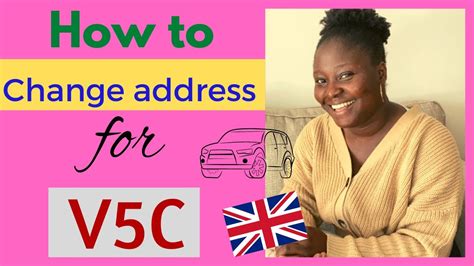 How To Change Your V5C Address Online in the United Kingdom | datnaijagirl - YouTube