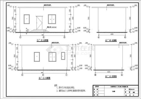 某1层砖混结构房屋cad建筑设计施工图其他砌体结构土木在线