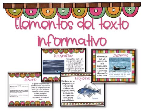 Elementos Del Texto Informativo Profe Social