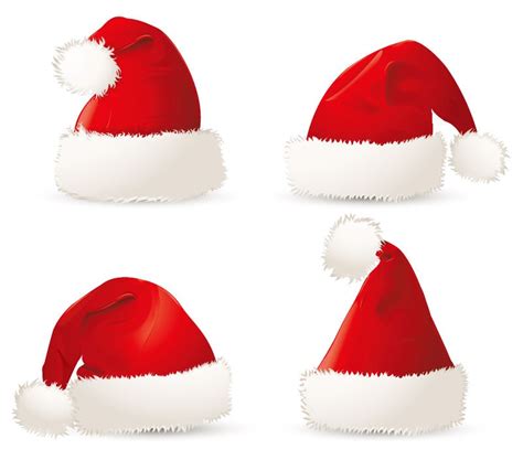 Free Red Christmas Santa Hats | Free Vector Graphics | All Free Web ...