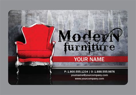 Unique Furniture Business Card The Customization Options Available