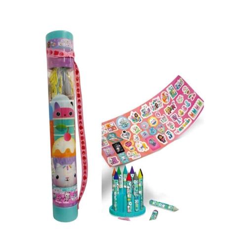 Gabbys Dollhouse Set Mega Tubo Para Colorear Cod Jugueteria