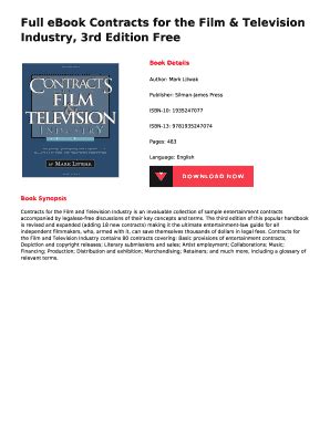 Fillable Online Full Ebook Contracts For The Film Television Industry