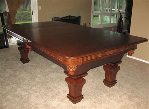 13 best images about pool table dining top on Pinterest | Traditional, Custom wood and Brunswick ...