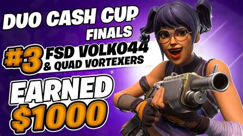 3RD PLACE DUO CASH CUP FINALS 1000 W Vortexers Volko YouTube